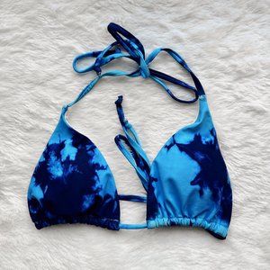 SHEIN Tie Dye Triangle Bikini Top